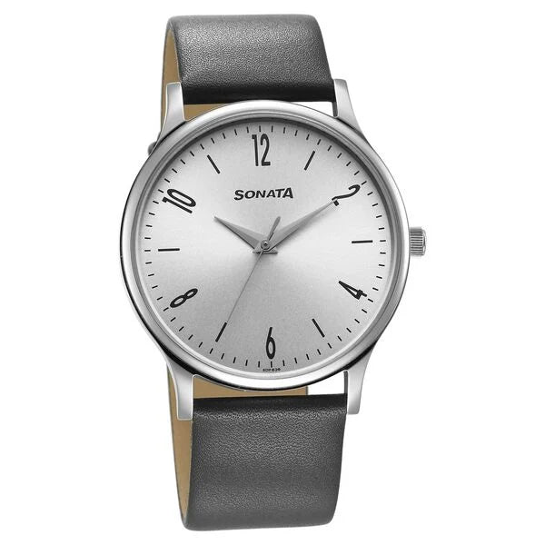SON 77105SL15W TRNDZ SONATA GENTS WATCH SON 77105SL15W TRNDZ SONATA GENTS WATCH